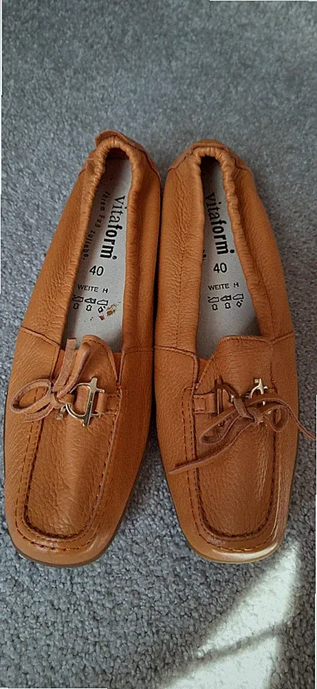 VITAFORM Mokassins Slipper Loafer Halbschuhe Gr.40 Weite H NEU