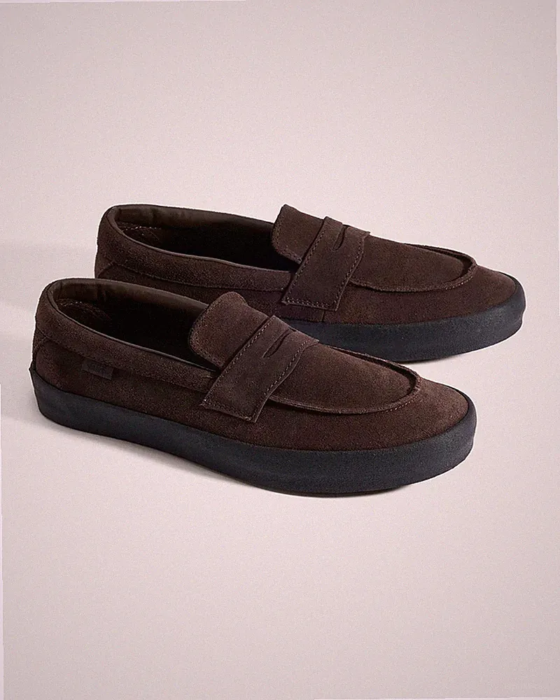 VN000VA6Y49 Vans Skate Loafer Suede Brown Black (Herren)