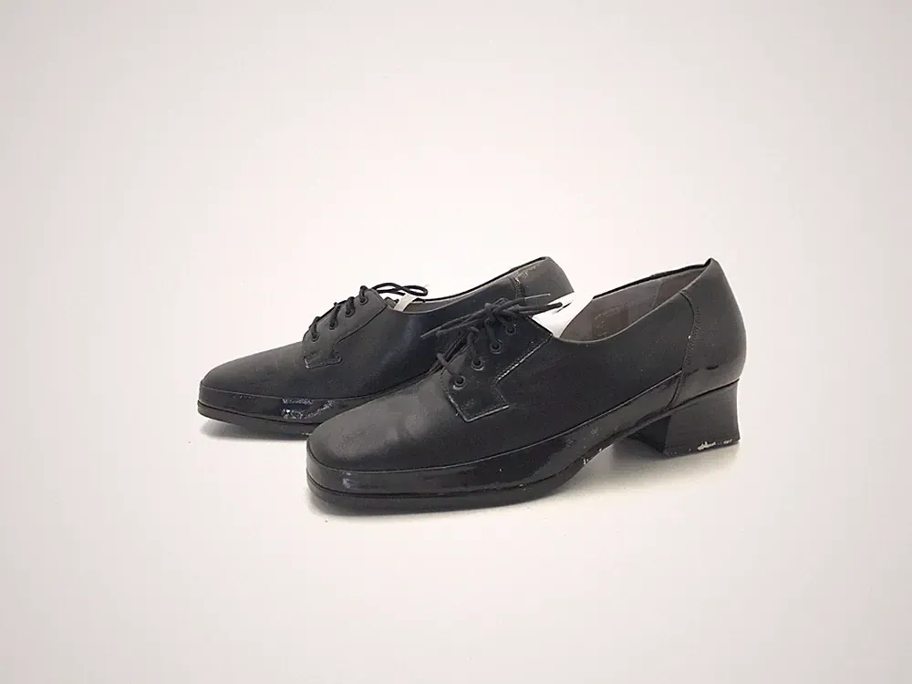 Waldläufer Damen Halbschuhe Schnürer Loafers Freizeit Schwarz Gr. 39 (UK 6)