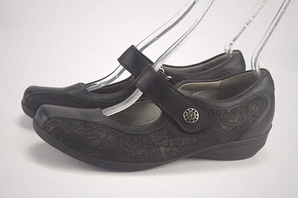 Waldläufer Gr.40 Uk.6,5 Damen Halbschuhe Ballerinas Slipper Loafers TOP M 367