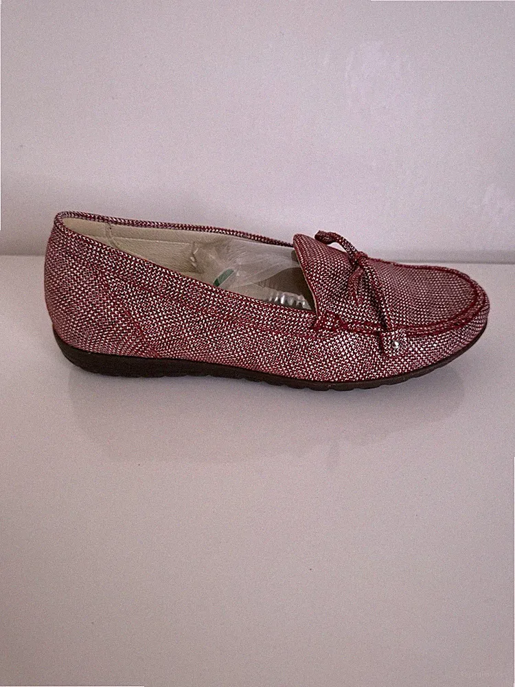 Waldläufer Loafer Mokassins Nubuk Burgunderrot Weite H Gr. 37,5 UK 4,5 Neu