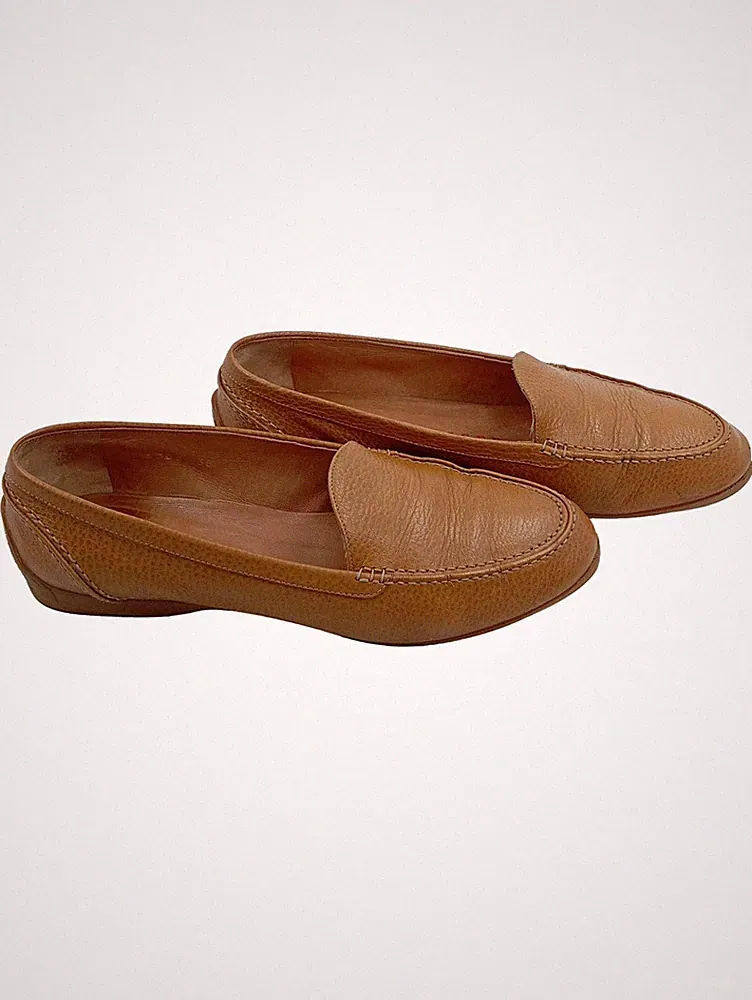 Walter Steiger Loafer Damen Leder Cognac Größe 38