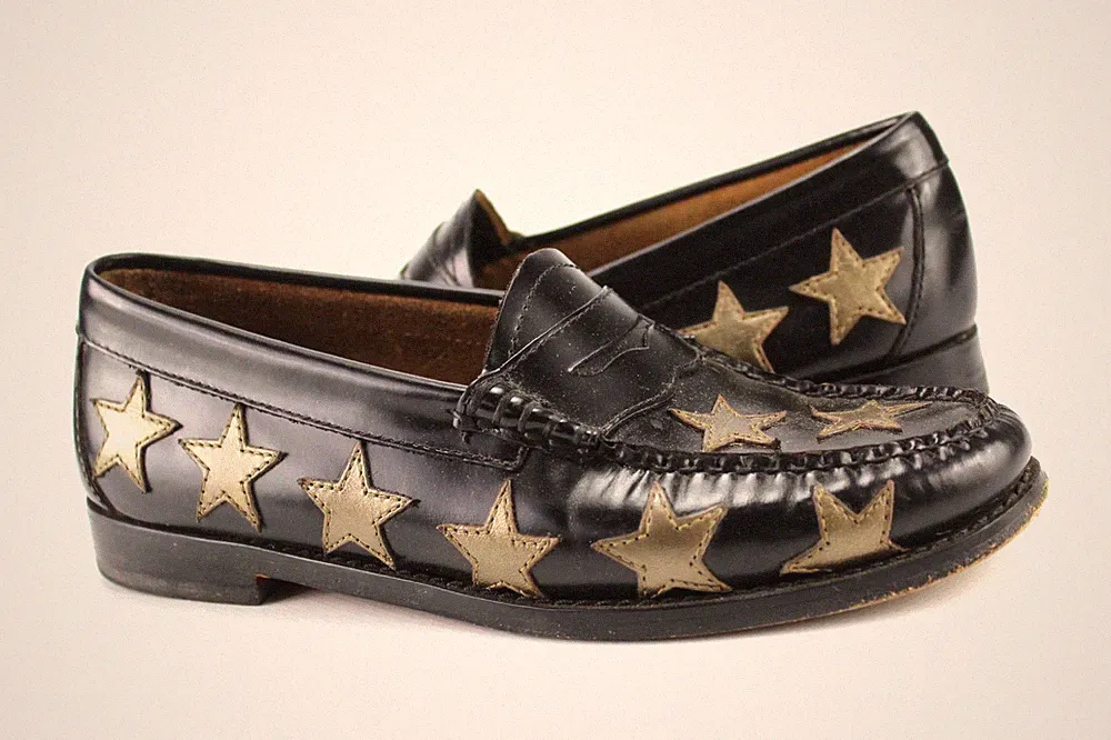 Weejuns Gr.38,5 Damen Halbschuhe Slipper Loafers Leder Schwarz TOP P 744