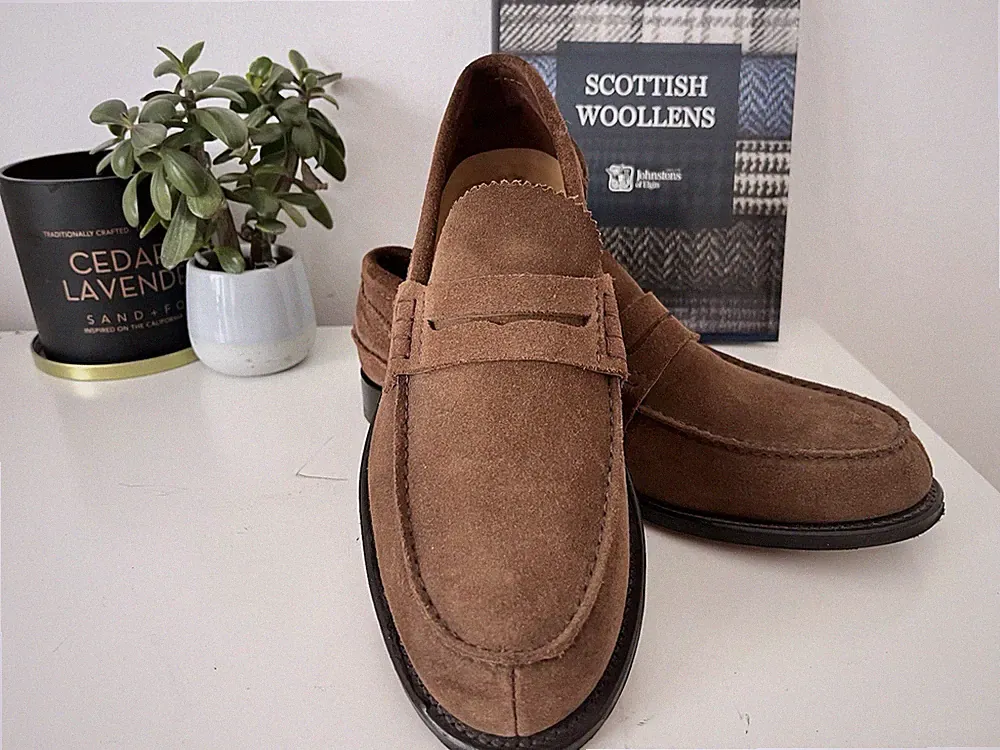 Wie neu: Church’s Pembrey Penny Loafer – Brown Suede – 8.5