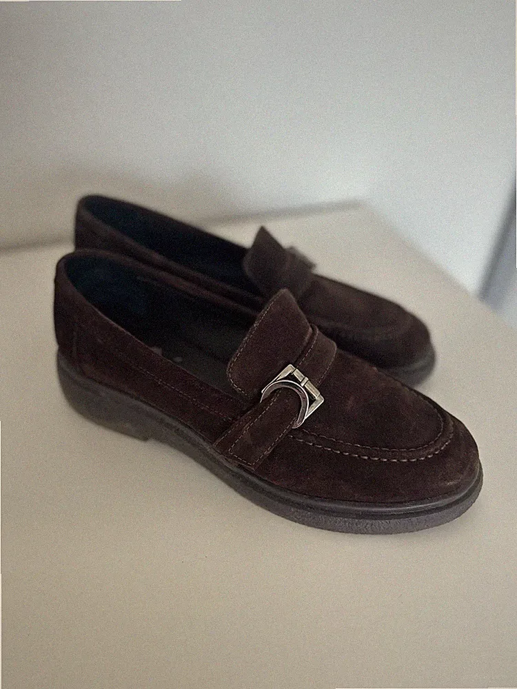 Wildleder-Loafer aus der Türkei, Größe 40! Nur ein paar Mal getragen."