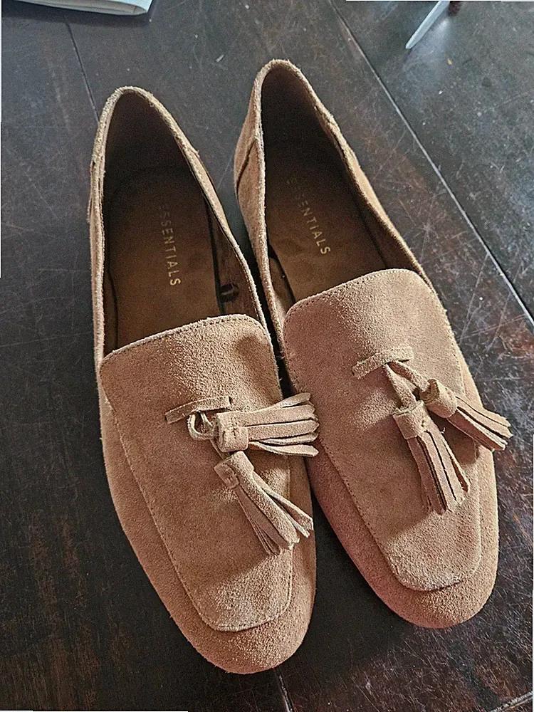 Gummi Wildleder-Loafer
