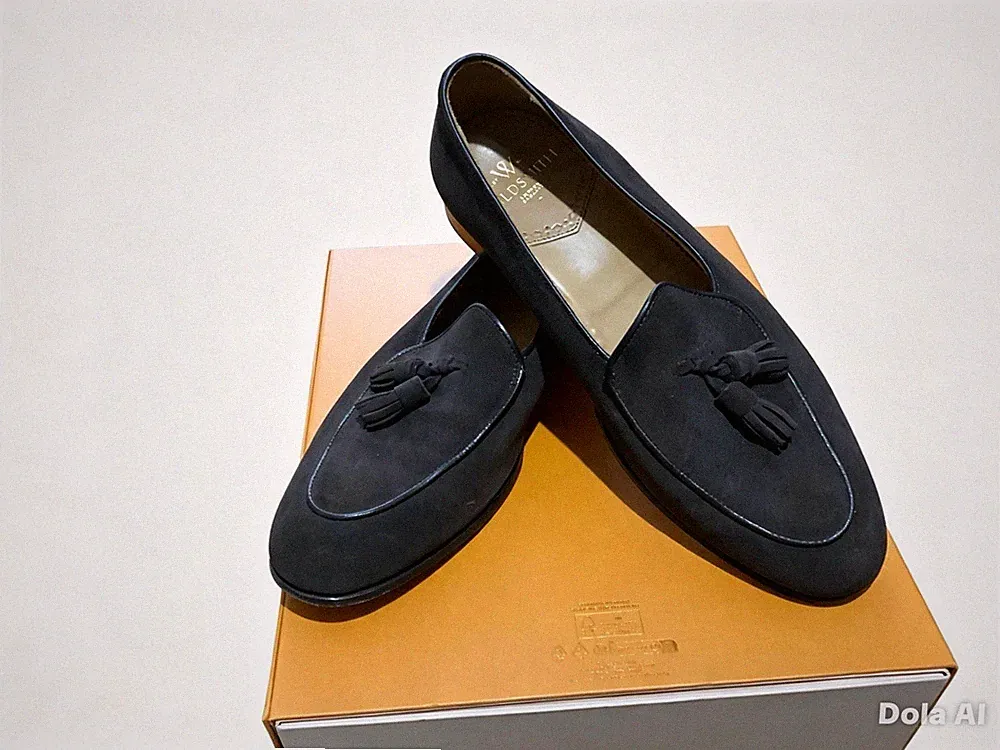 Wildsmith London Herren Braun Wildleder Quaste Halbschuhe Größe 10 Einmal Getragen