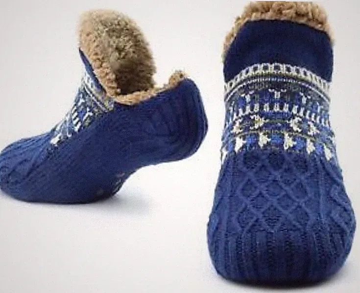 Wintersocken Kuschelsocken ABS Sohle Warme Hüttensocken Anti Rutsch