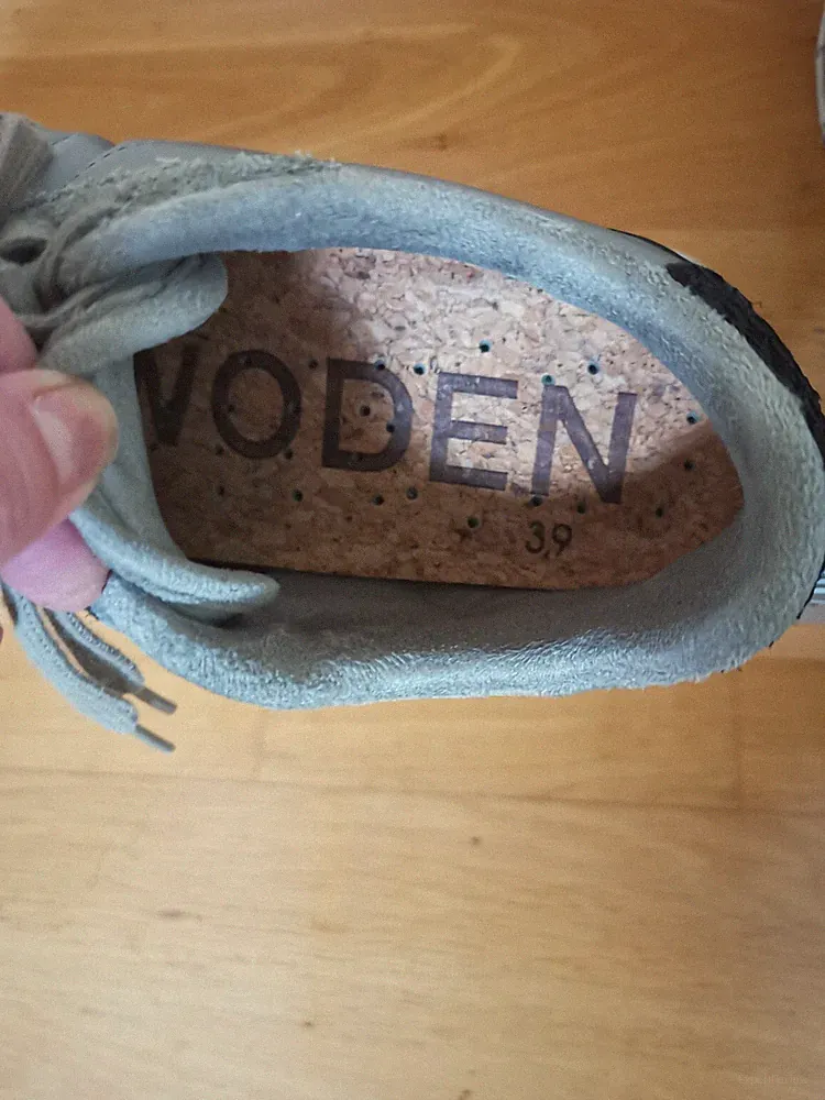 Woden, Schuhe, Loafer, Sneaker, Gr. 39, Leder, Nylon, Tadellos