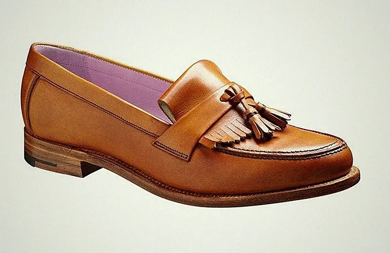 Women Barker Loafers Brown Leather 39