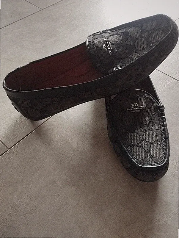Women Coach Loafers Grey 38.5