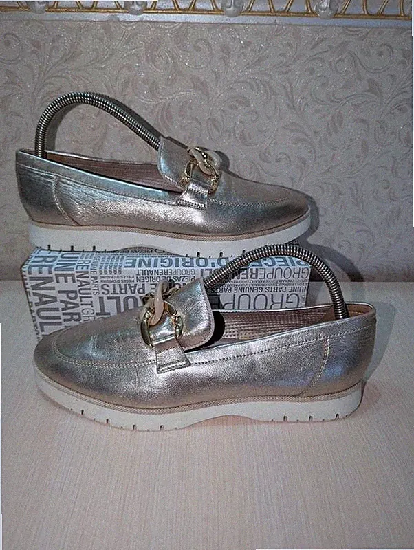 Women DUBARRY Loafers Gold Leather 39