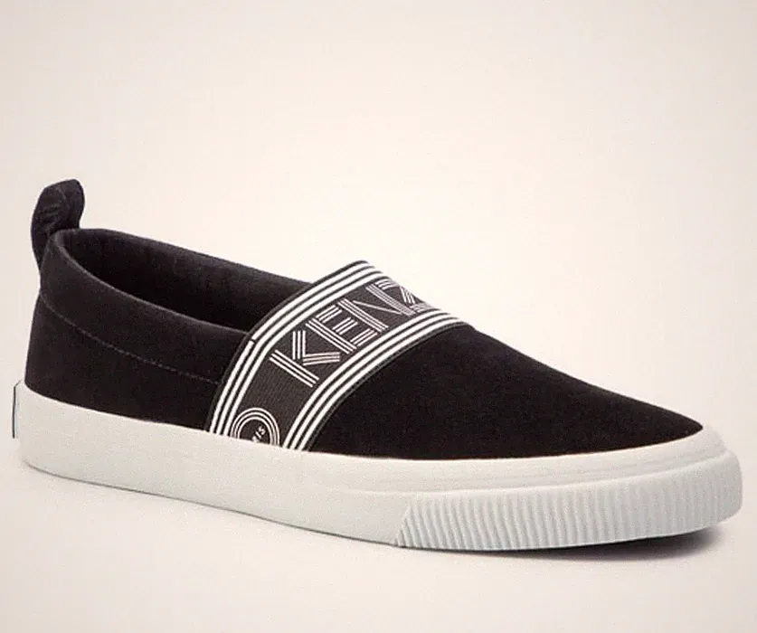 Women Kenzo Loafers Black Suede 38