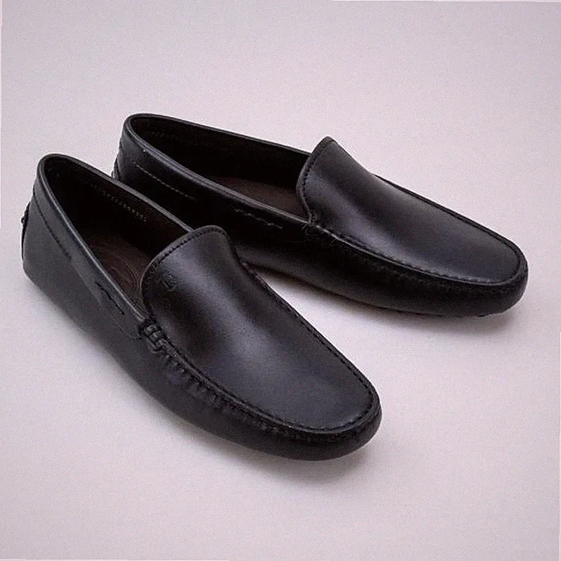 Women Tod's Loafers Navy Leather 38.5
