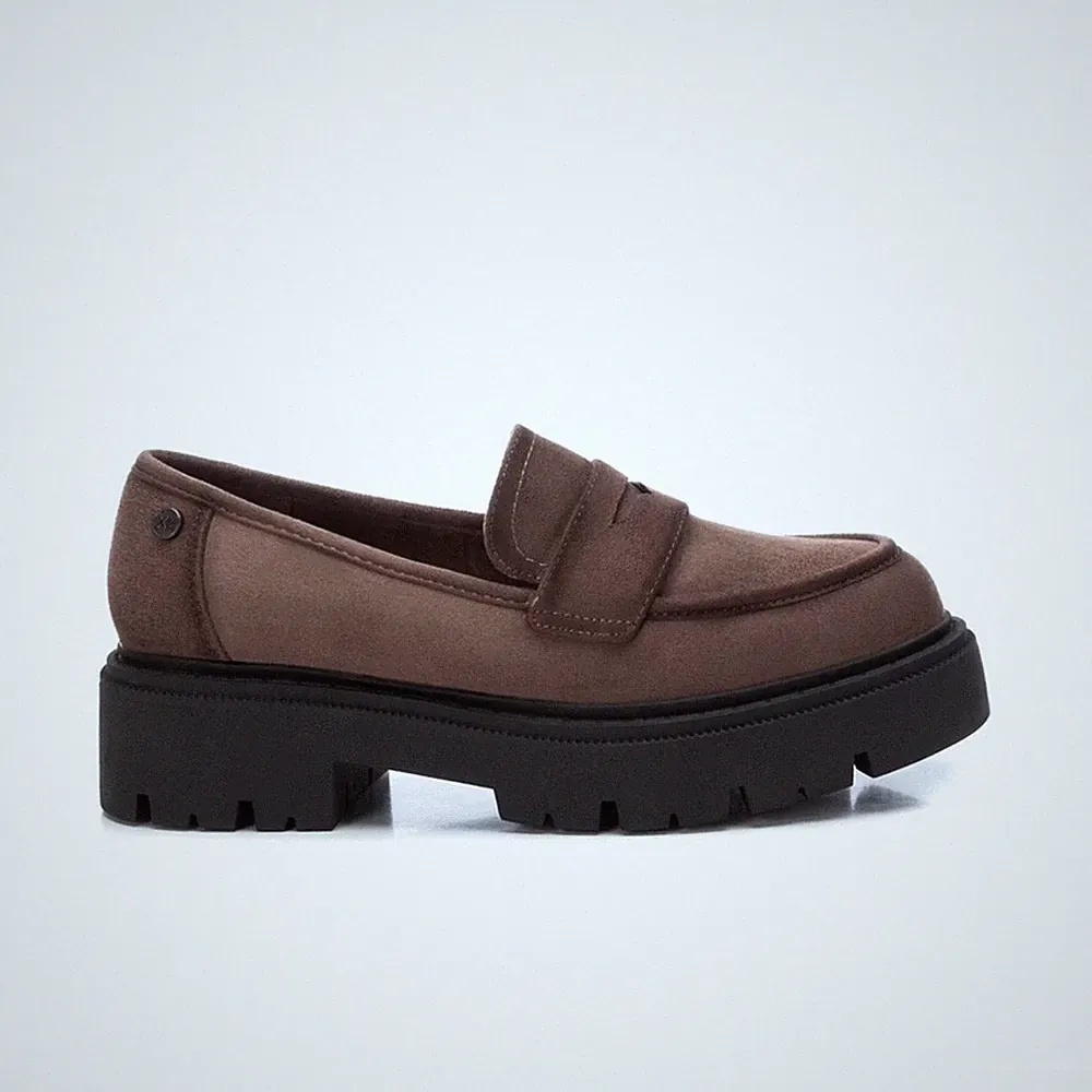 Xti Damen Halbschuhe Wildleder Braun Schuhe Vegan Winter Halbschuh 38
