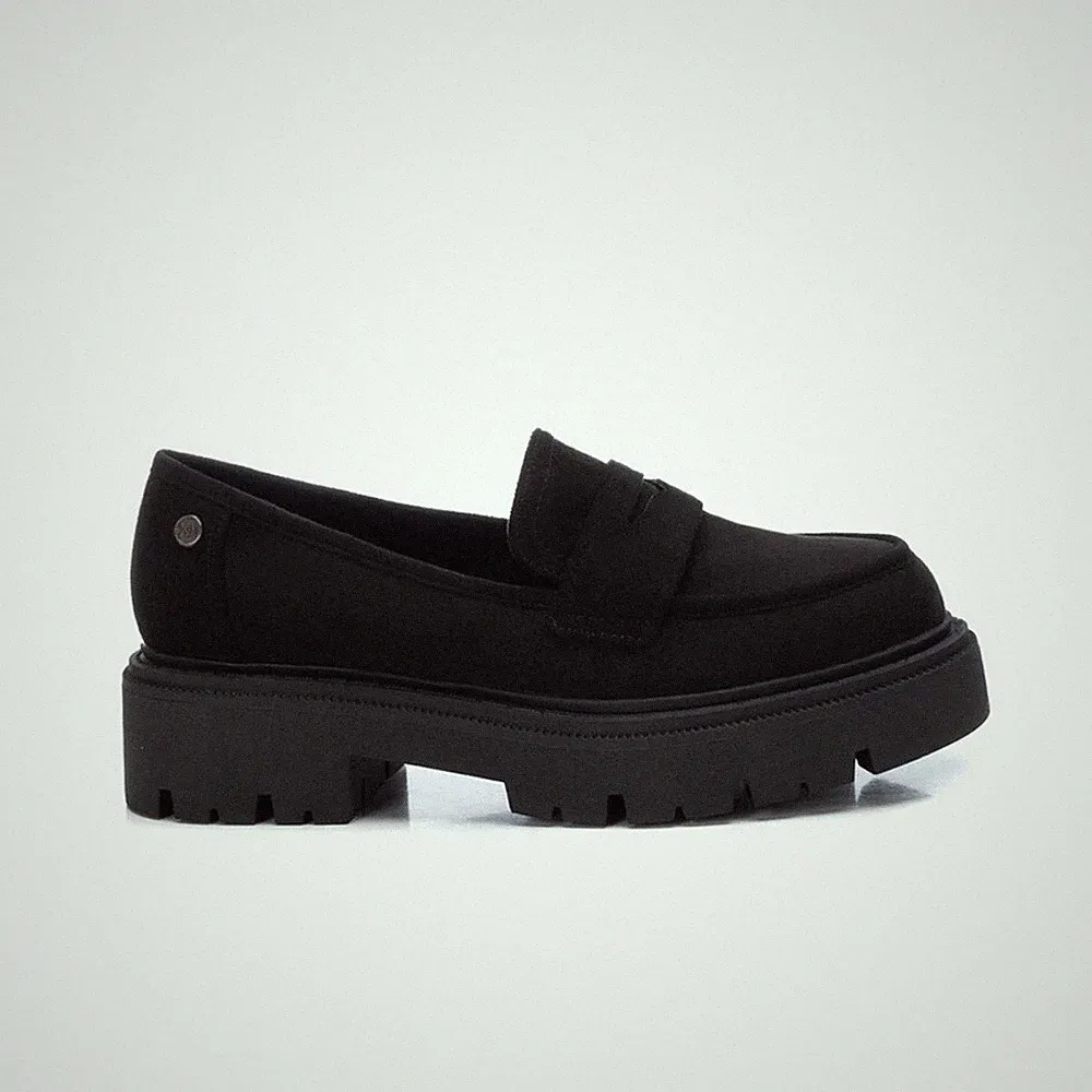Xti Damen Halbschuhe Wildleder Schwarz Schuhe Vegan Winter Halbschuh 38 39