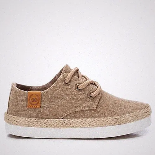 XTI Kinder Halbschuhe mit Schnürverschluss (Vegan), Kids - TAU (Taupe)