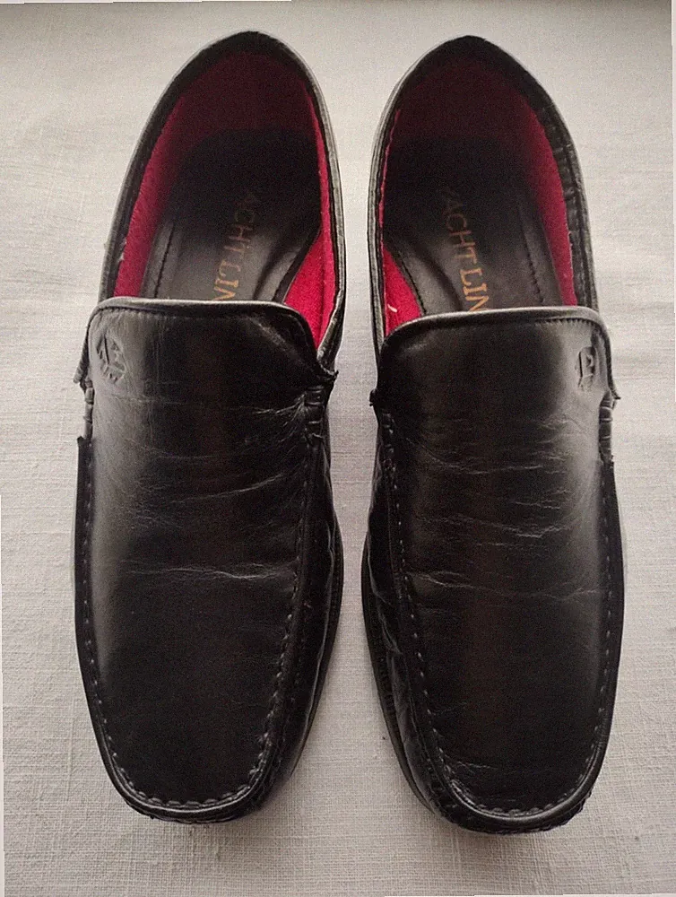 Yacht Line Herren Halbschuh Leder schwarz Größe 40