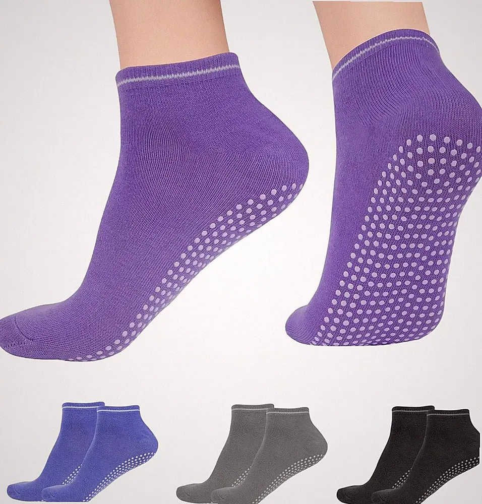 Yoga Socken Antirutsch Rutschfeste Sport Damen Herren Pilates Tanz 4 Stück