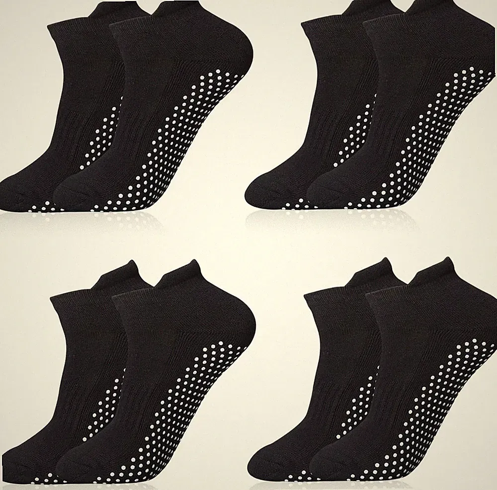 Yoga Socken Damen Antirutsch Rutschfest Sport Pilates Tanz Elastisch Baumwolle