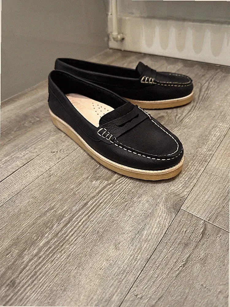 Yogi Damenschuhe Halbschuh Leder Schwarz 7UK EU40 UVP 150£