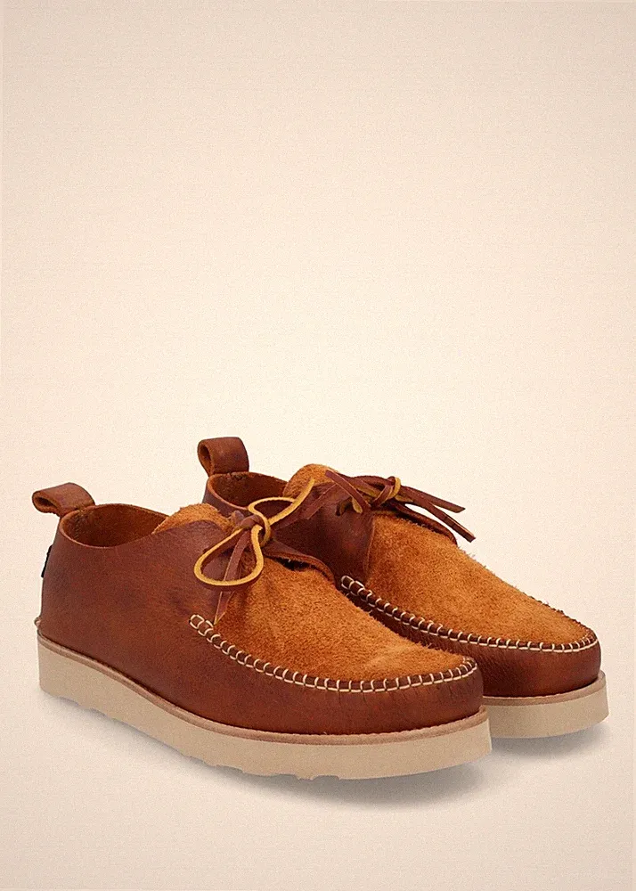 Yogi Herren Schuhe Halbschuhe Lawson 3 Schnürer Leder Wildleder Kastanienbraun UVP 160£