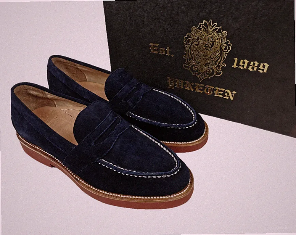 Yuketen Suede Leather Loafers size 42/8D RPR 389EUR