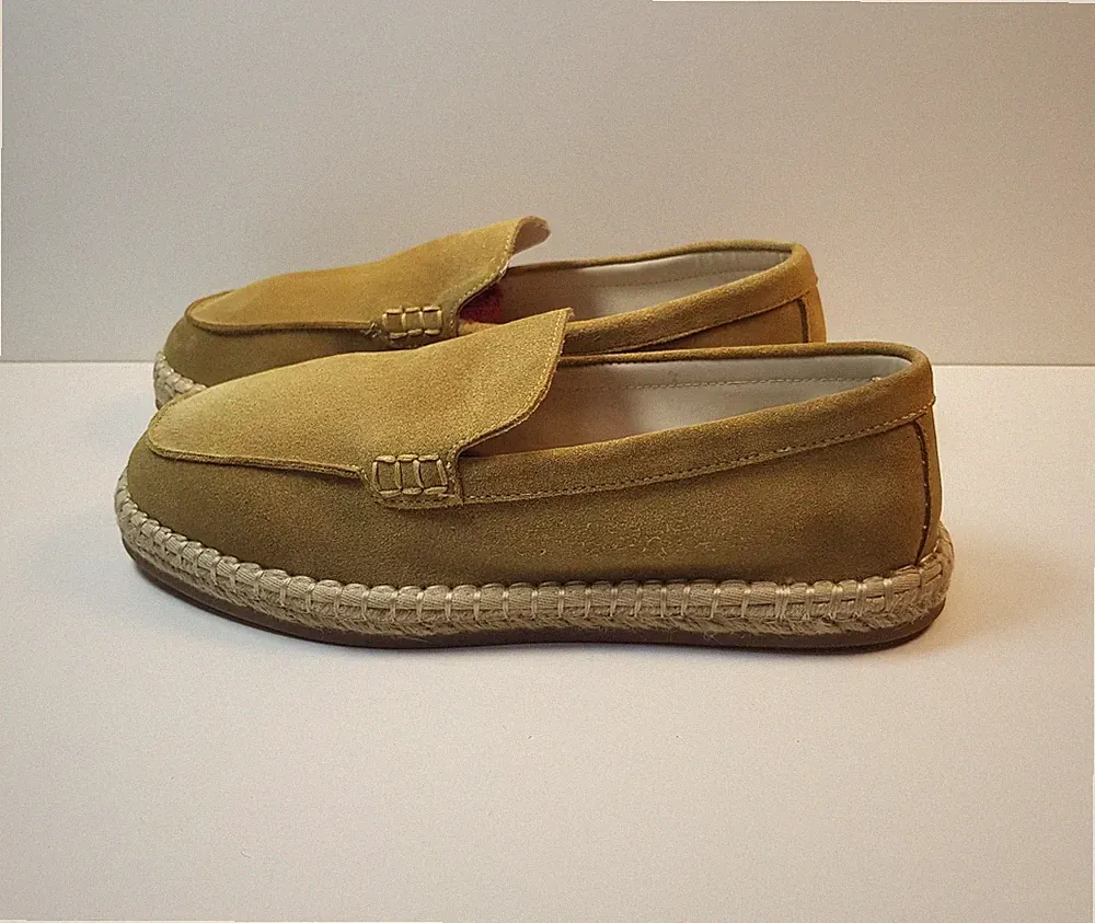 ZARA HERREN 9UK EUR43 BEIGE VELOURSLEDER HALBSCHUHE SLIPPER ESPADRILLE HALBSCHUHE SCHUHE