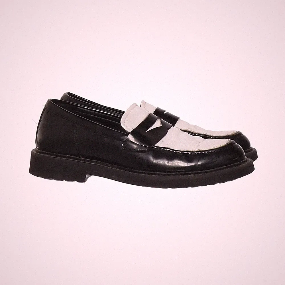 Zara, Loafers, Größe: 42, Schwarz/Weiß, Herren #ERY