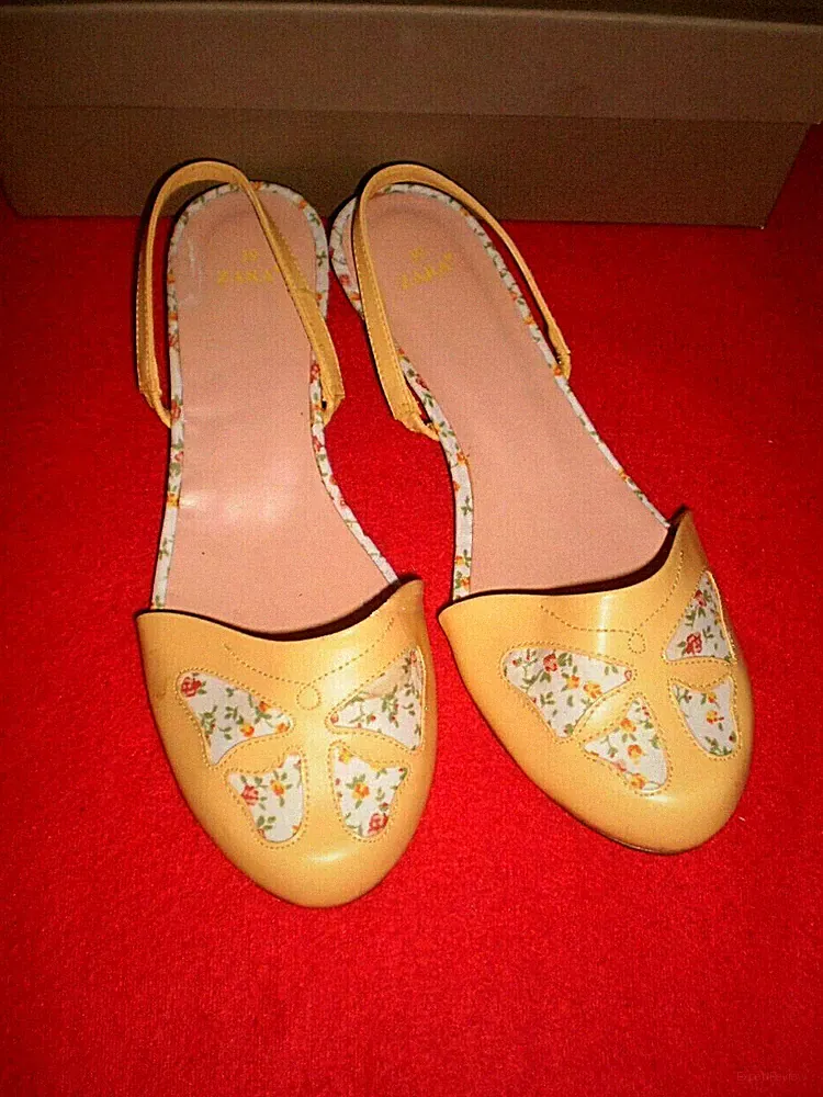 ZARA Sandaletten BALLERINAS SLING PUNMPS LOAFER BoHo BLOGGER GR. 39 NEUW. TOP