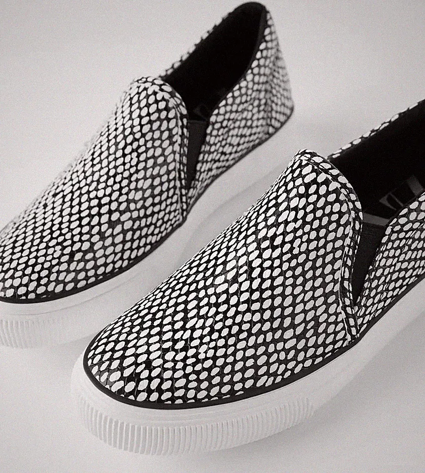 ZARA TRF BEDRUCKTE SNEAKER WEISS SCHWARZ ANIMAL PRINT HALBSCHUHE SLIPPER 7 40 9
